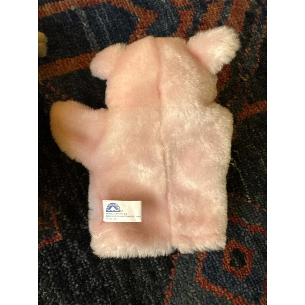 Lot Of 3 Hand Puppets Giraffe,‎ Dolphin, Pig